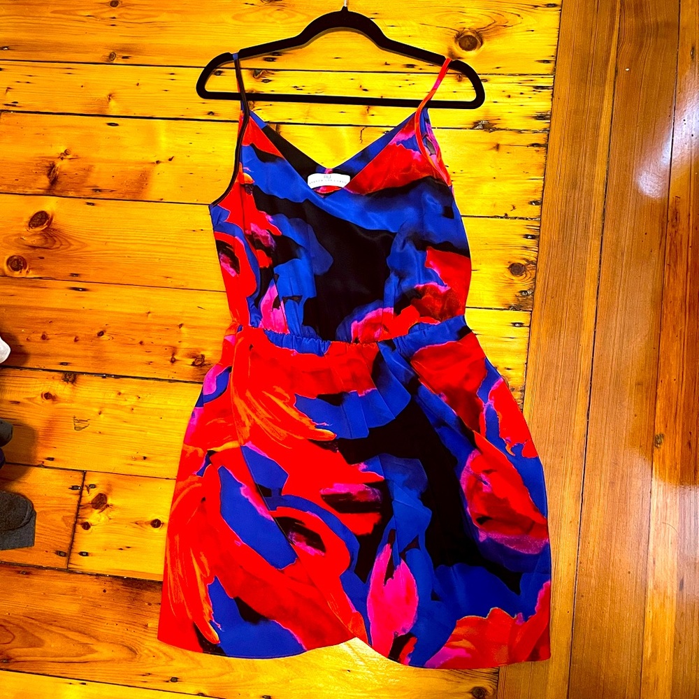 Amanda Uprichard silk A-line mini dress size M